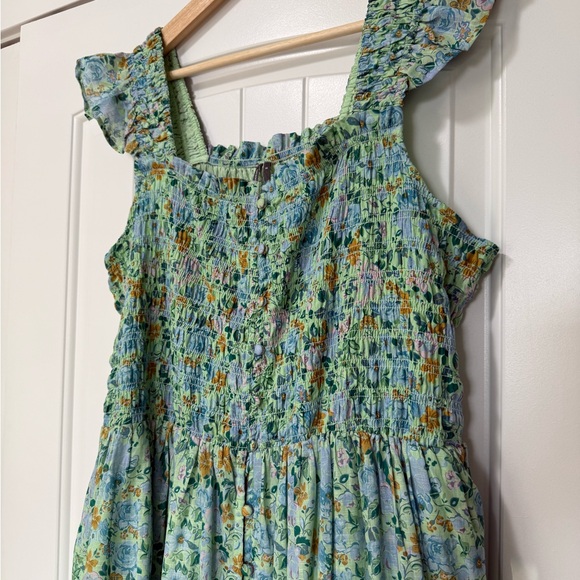 Anthropologie The Peregrine Midi Dress: Square-Neck Edition 1X - Picture 6 of 12